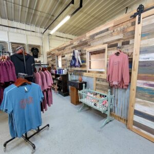 Okie Tees In 1907 Store Pallet Wall (1)